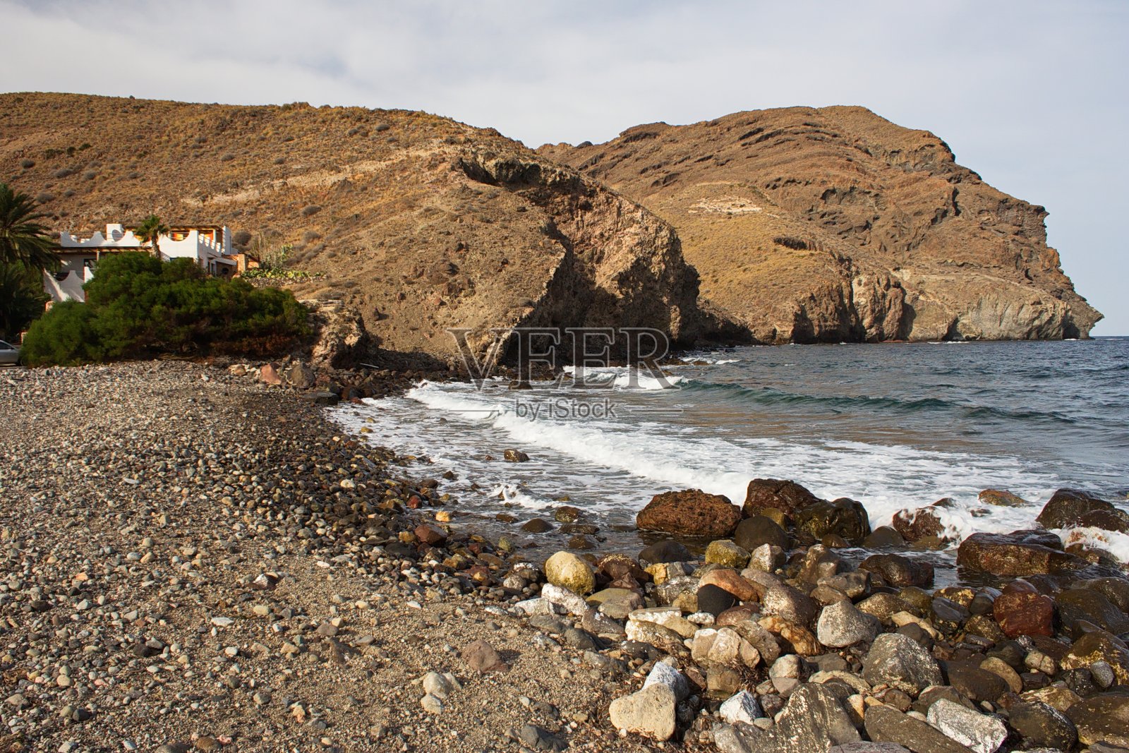 在阿尔梅里亚省的拉斯内格拉斯海岸，安达卢西亚，西班牙，欧洲照片摄影图片