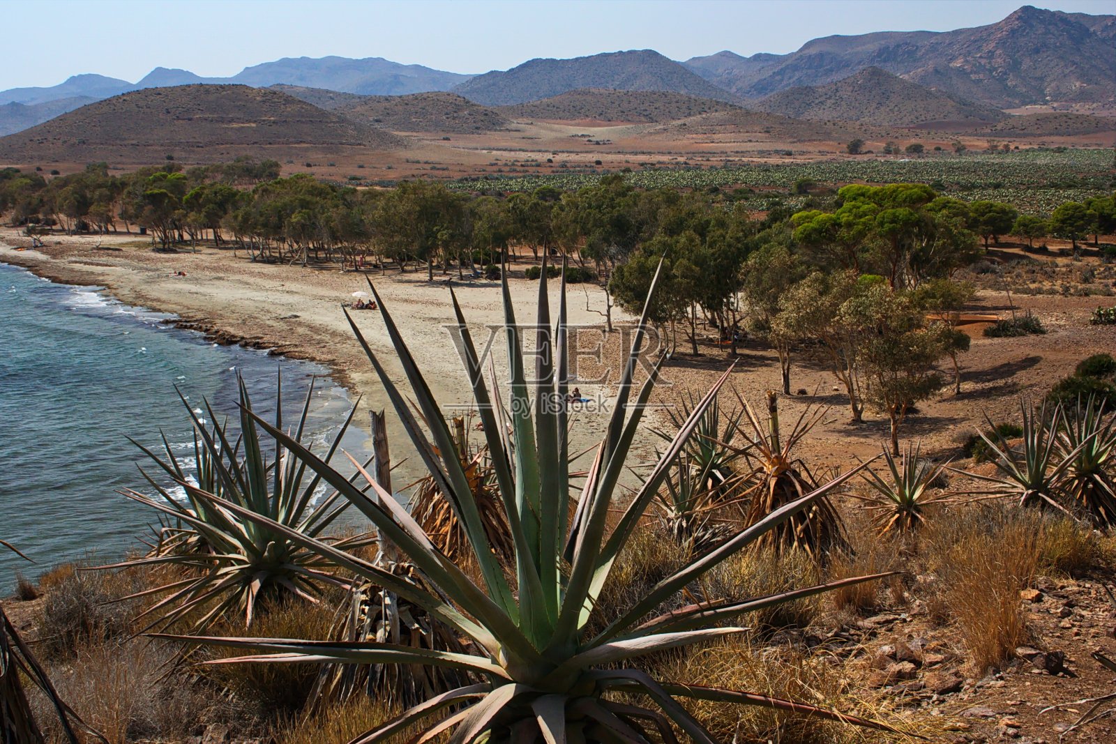 风景在圣何塞省阿尔梅里亚，安达卢西亚，西班牙，欧洲照片摄影图片