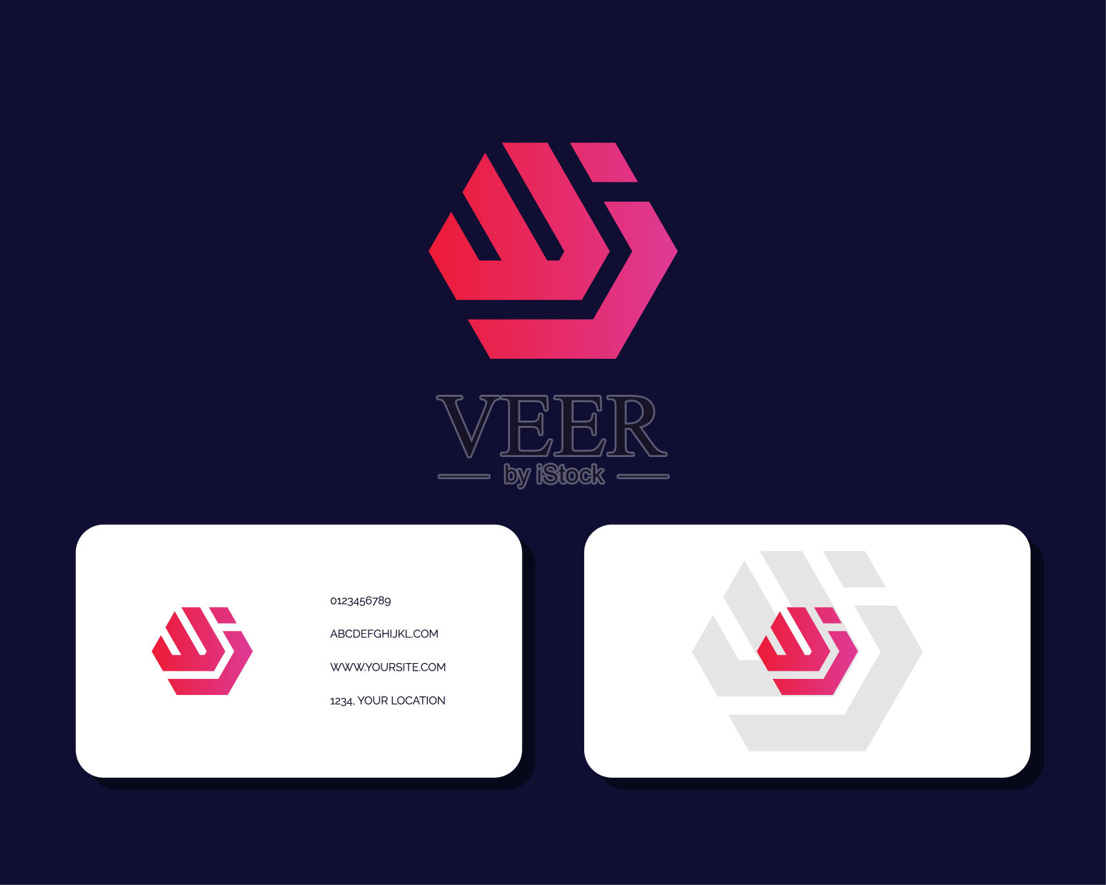 字母WJ标志设计。创造性的最小单色字母组合符号。万能优雅矢量徽标。高端商业标识。用于企业标识的图形字母符号插画图片素材