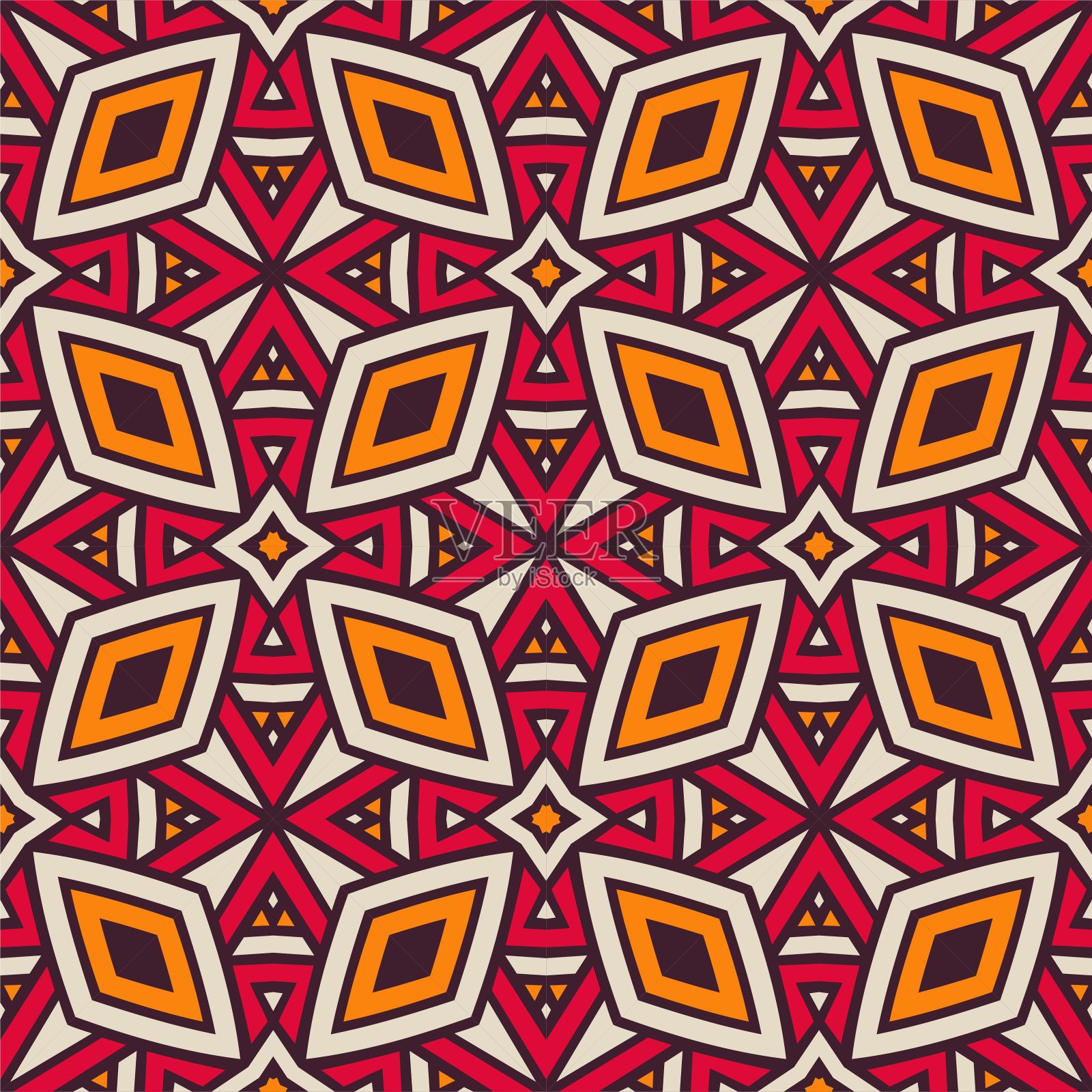 图案抽象形状颜色。简单无缝装饰背景插画图片素材