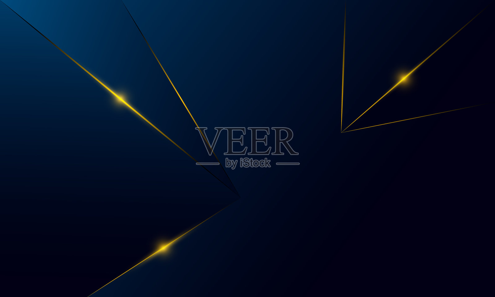 抽象的蓝色多边形三角形图案背景灯光效果豪华风格。插画图片素材