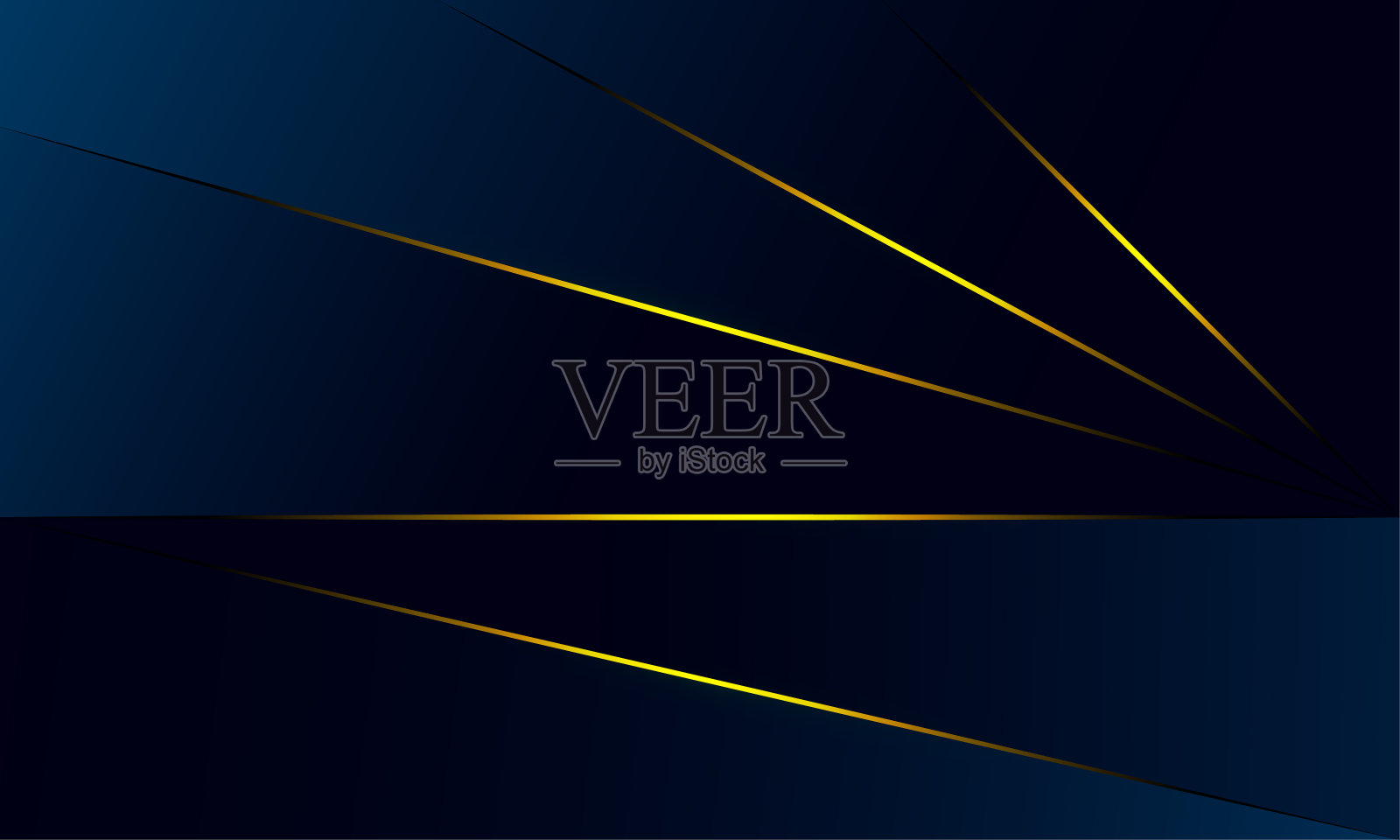 抽象线条图案豪华金色与黑色背景。插画图片素材