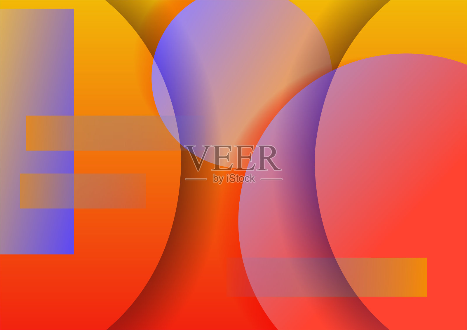 现代抽象几何包豪斯背景。矢量抽象图形设计横幅图案背景模板。插画图片素材