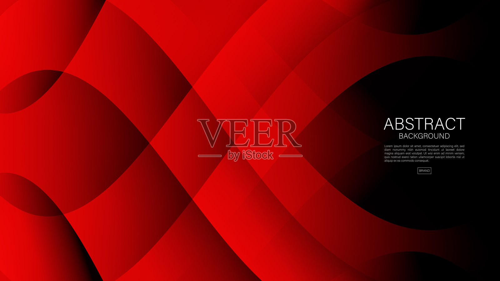 红色波浪抽象背景，几何向量，图形，最小纹理，渐变背景，红色封面设计，传单模板，横幅，网页背景，书籍封面，广告，印刷模板，装饰墙纸。插画图片素材