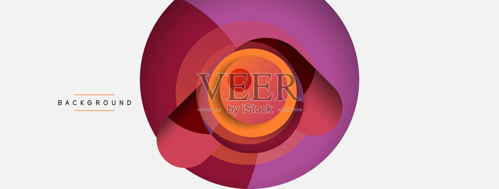 圆形和圆形形状抽象的背景。矢量插图壁纸横幅背景或着陆页插画图片素材