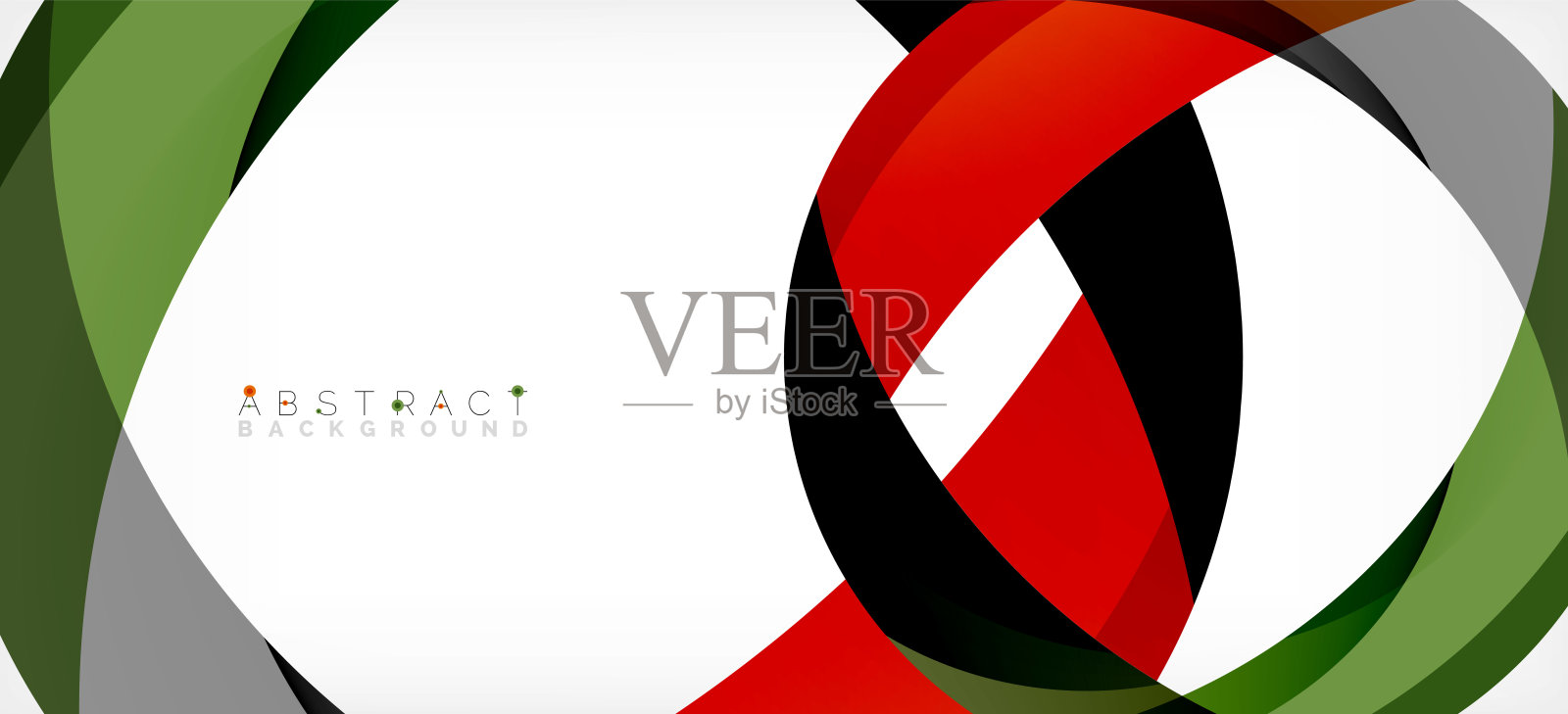 几何抽象背景。用重叠的颜色形状创建的圆圈。矢量插图壁纸，横幅，背景，着陆页插画图片素材