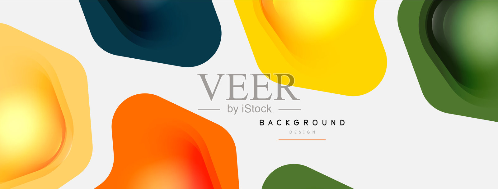 白色背景上的颜色箭头形状最小插画图片素材