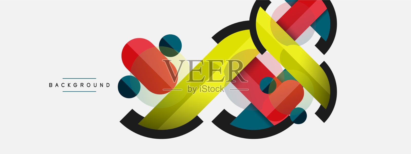 几何形状组成抽象背景插画图片素材