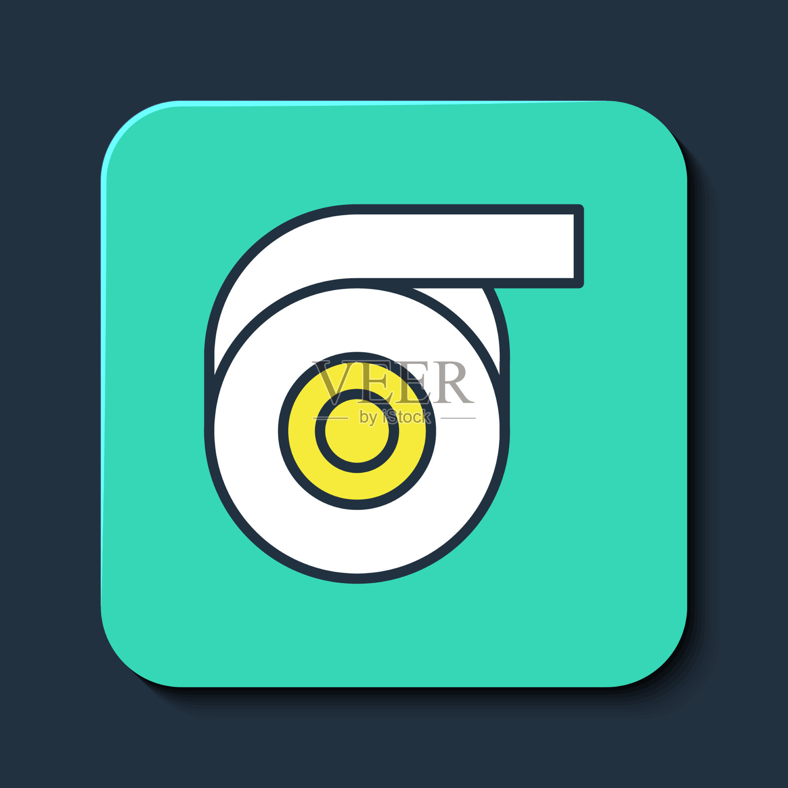 填充轮廓透明胶带图标孤立在蓝色图标素材