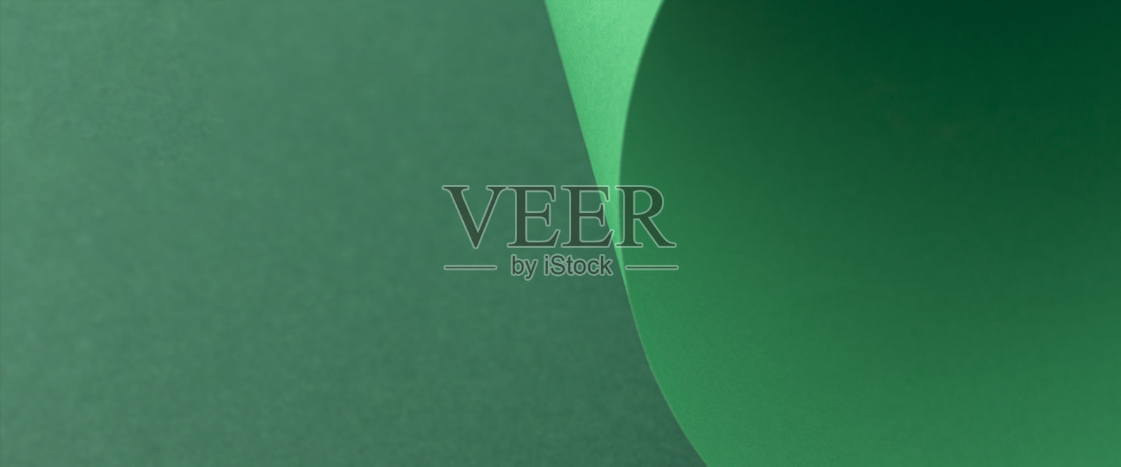 设计背景曲线背景从绿色纸板。俯视图，平铺。横幅照片摄影图片