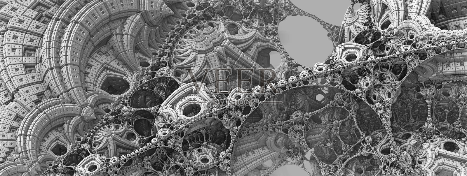 抽象背景3D白色梦幻技术结构照片摄影图片