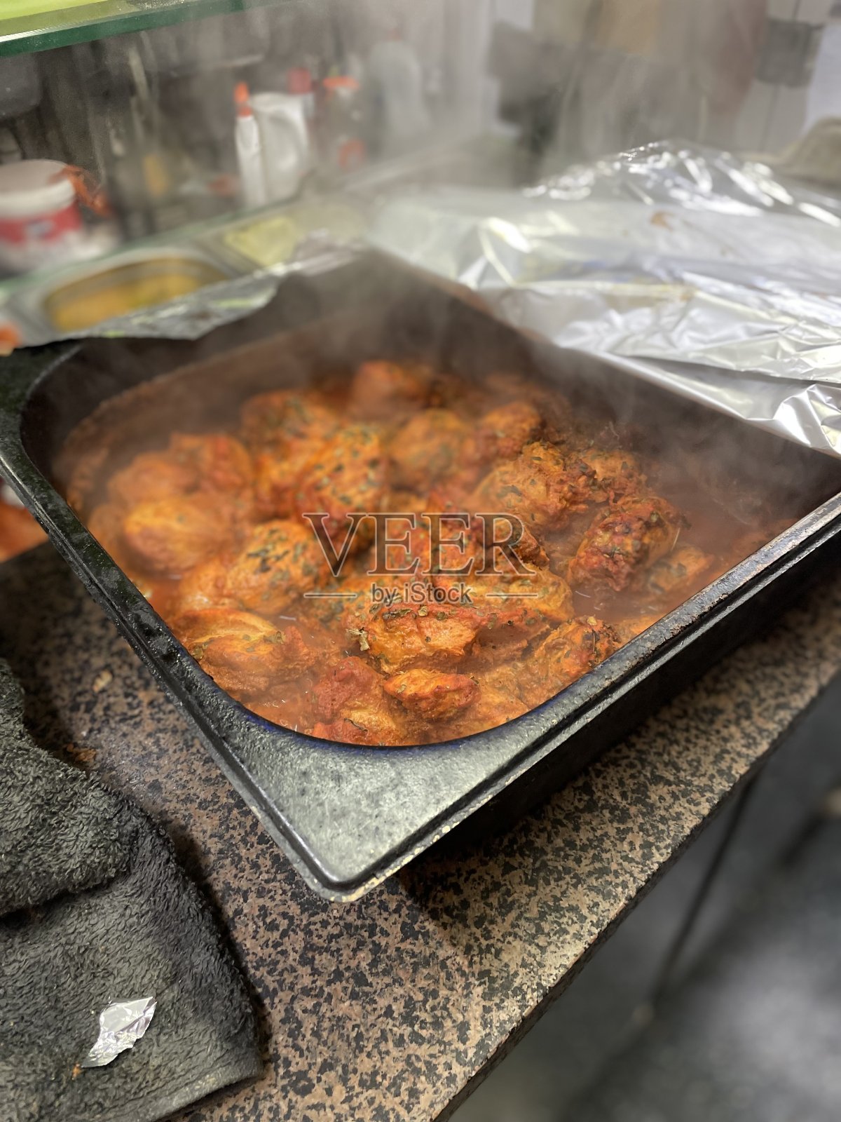 新鲜烤鸡肉照片摄影图片