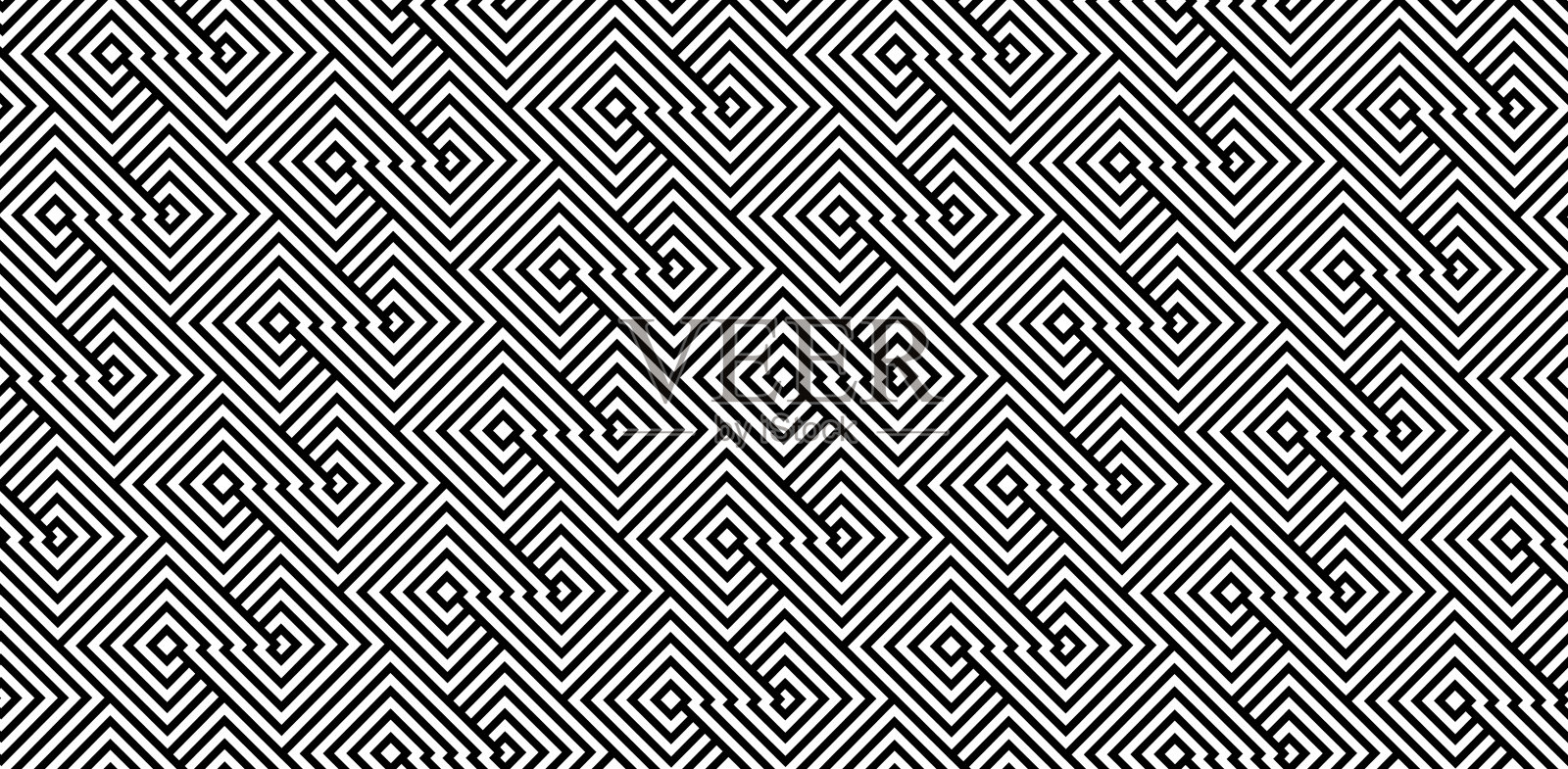 无缝几何图案背景插画图片素材