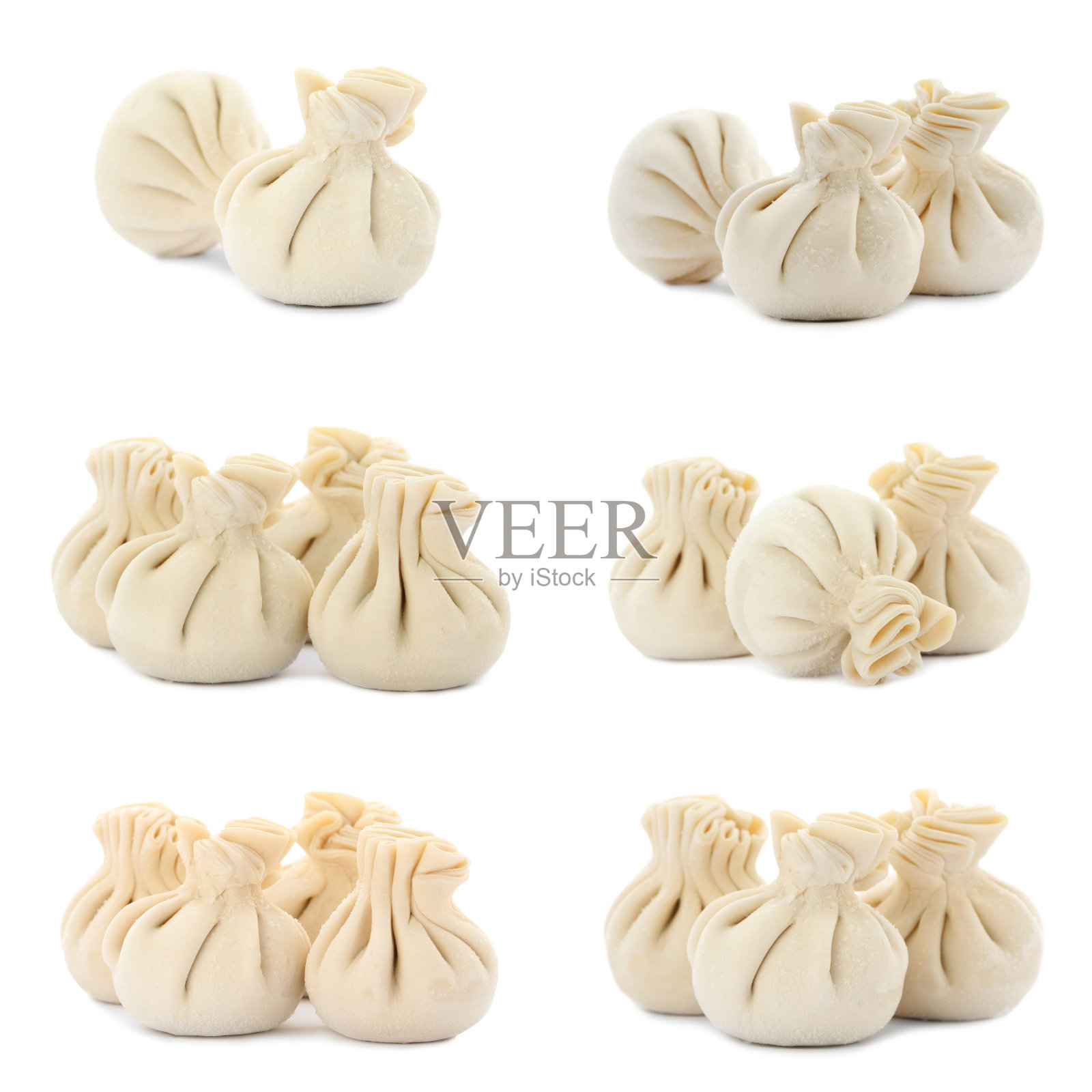 套生饺子孤立在白色照片摄影图片