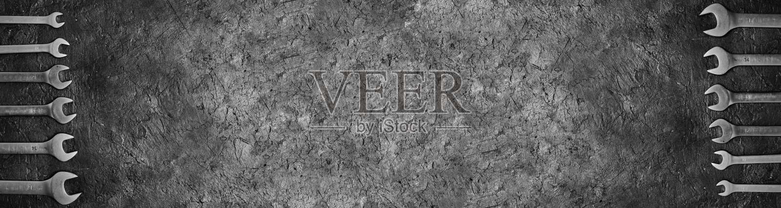 旗帜套扳手在一个具体的背景。照片摄影图片