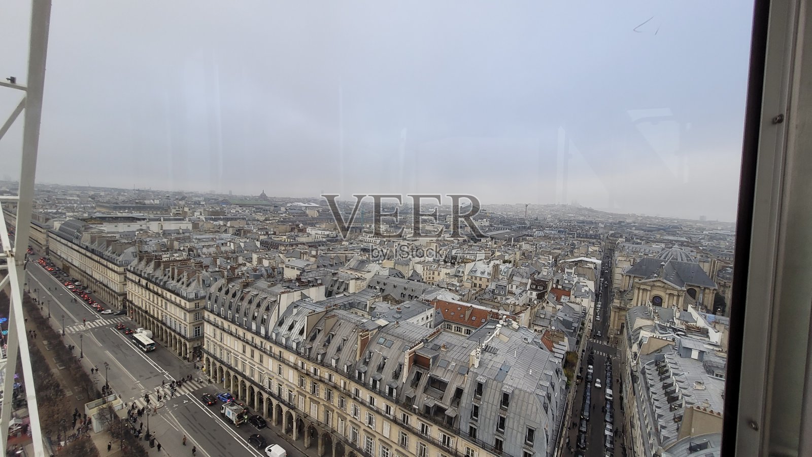 巴黎从摩天轮照片摄影图片