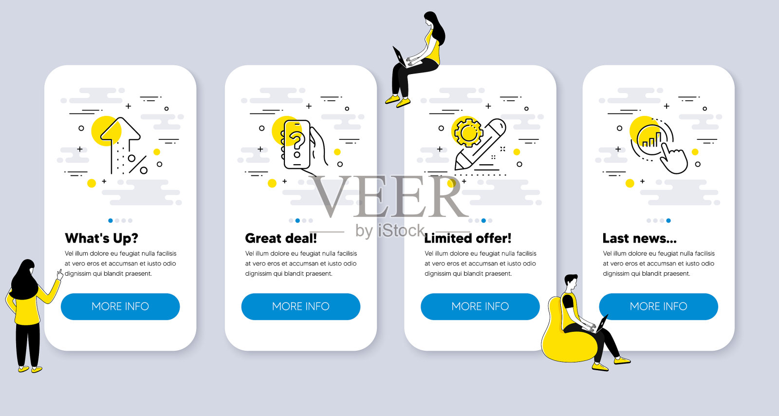 技术图标集，如项目编辑图标素材