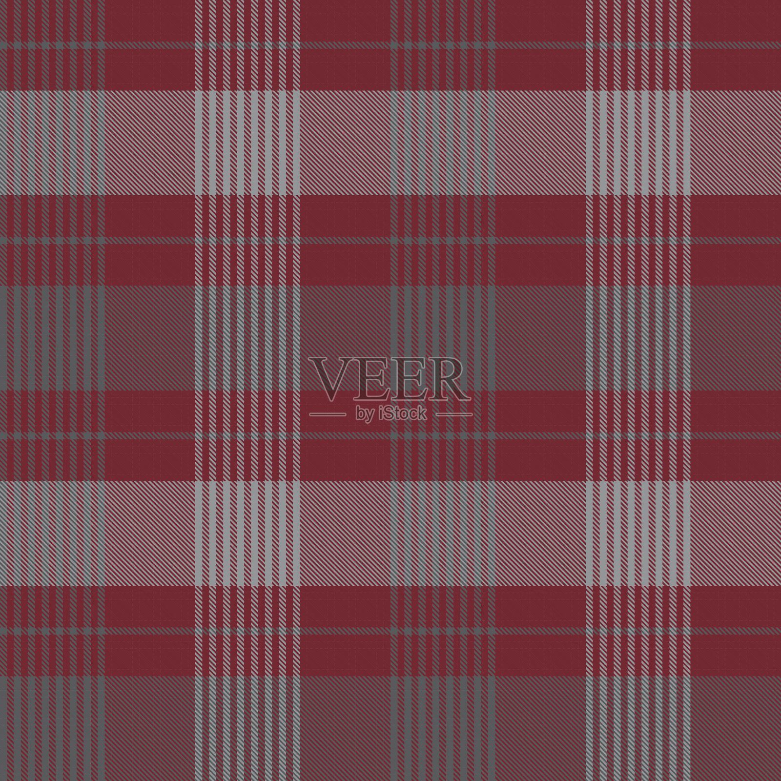 红色不对称格纹纹理无缝图案插画图片素材