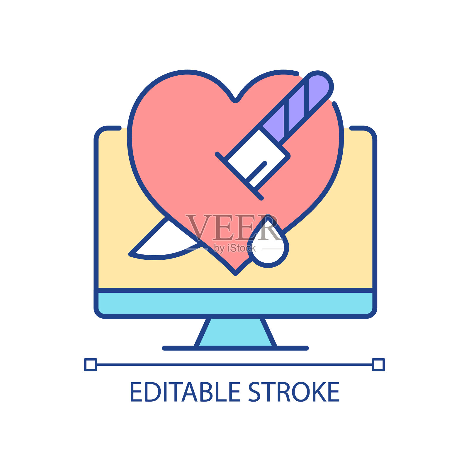 个人复仇RGB颜色图标插画图片素材