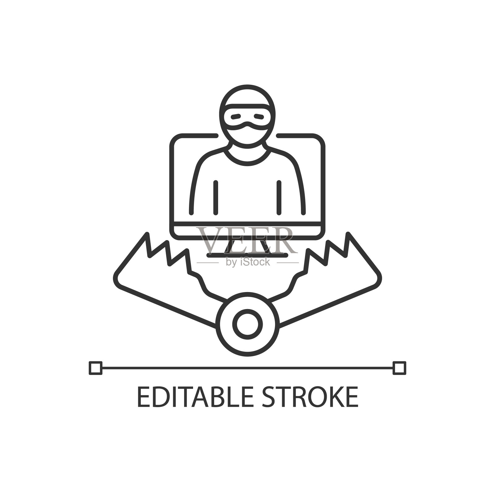 蜜罐线性图标插画图片素材