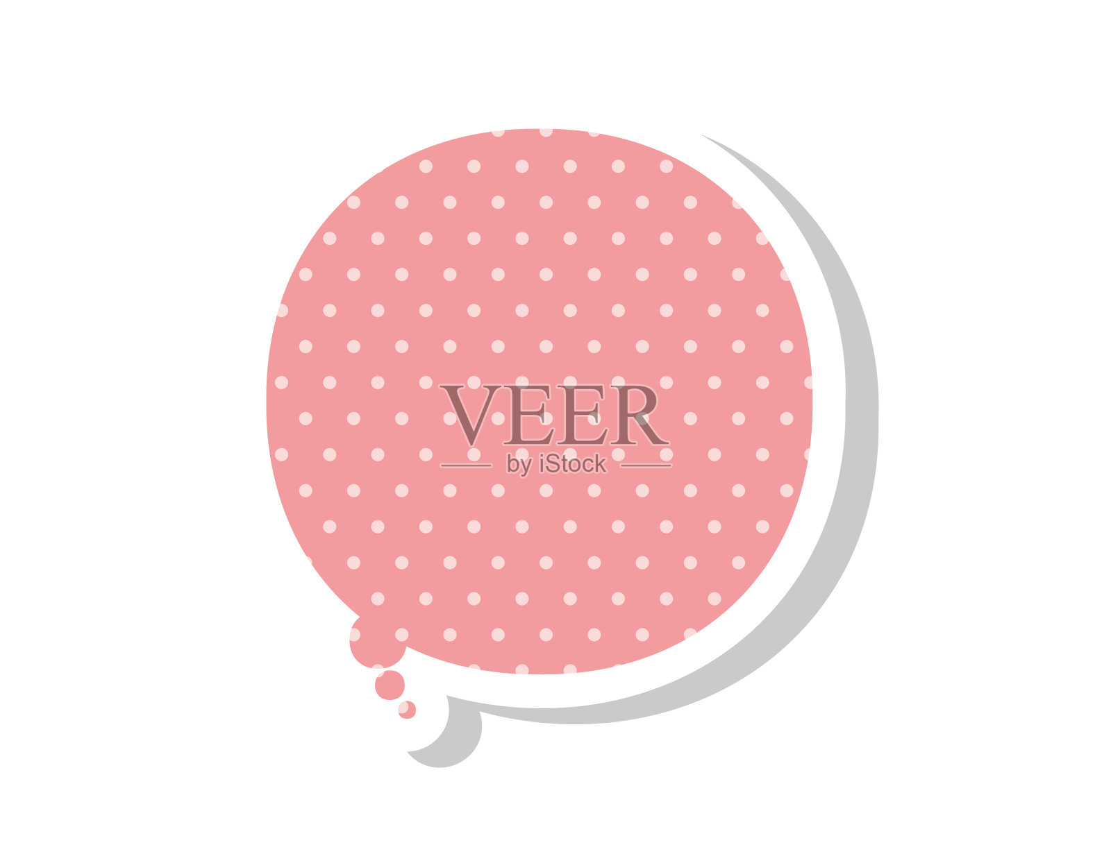 可爱的讲话泡沫。标题。材料。插画图片素材