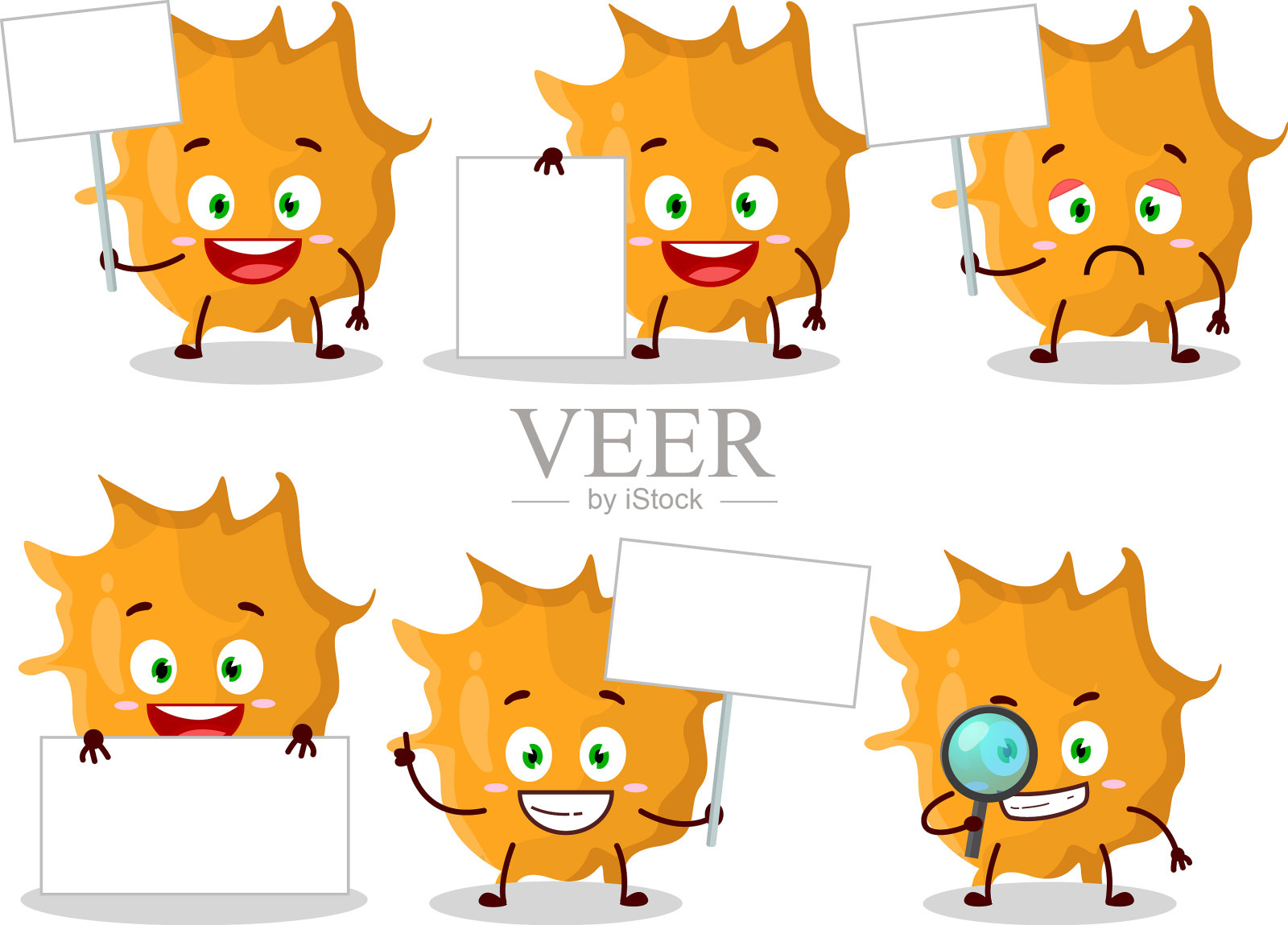 病毒细菌卡通人物带来信息插画图片素材