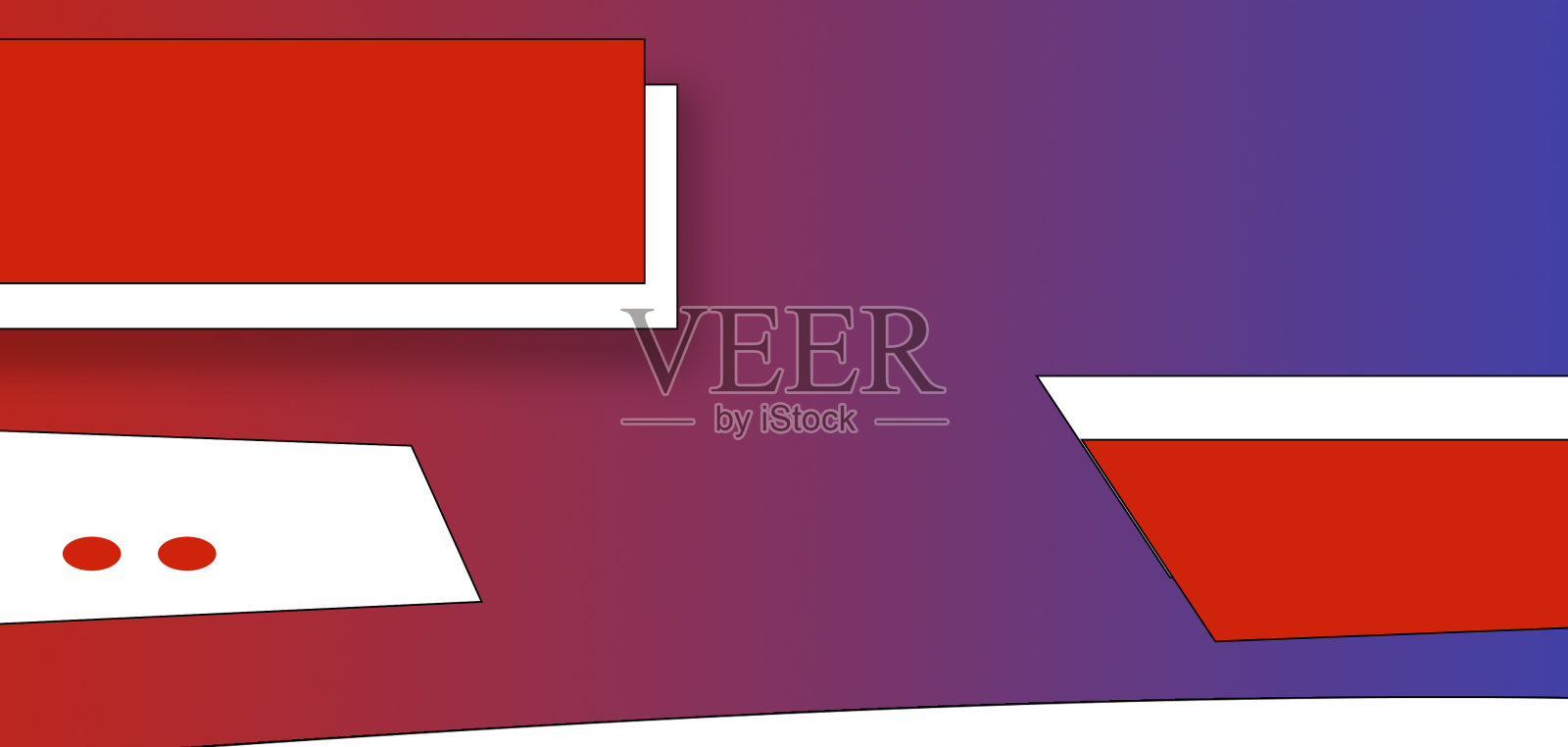 扁平简约孟菲斯背景插画图片素材