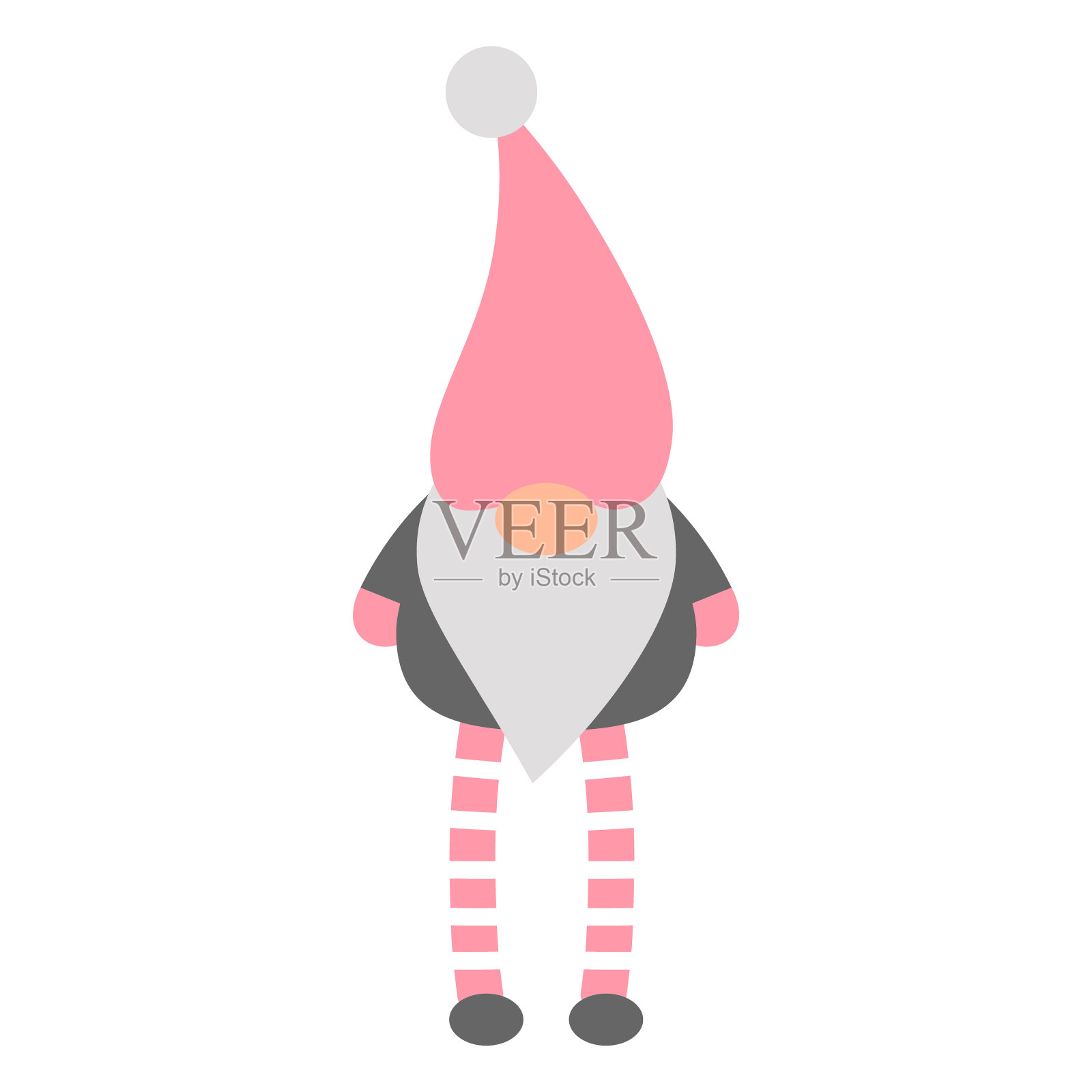 矢量平面手绘斯堪的纳维亚侏儒设计元素图片