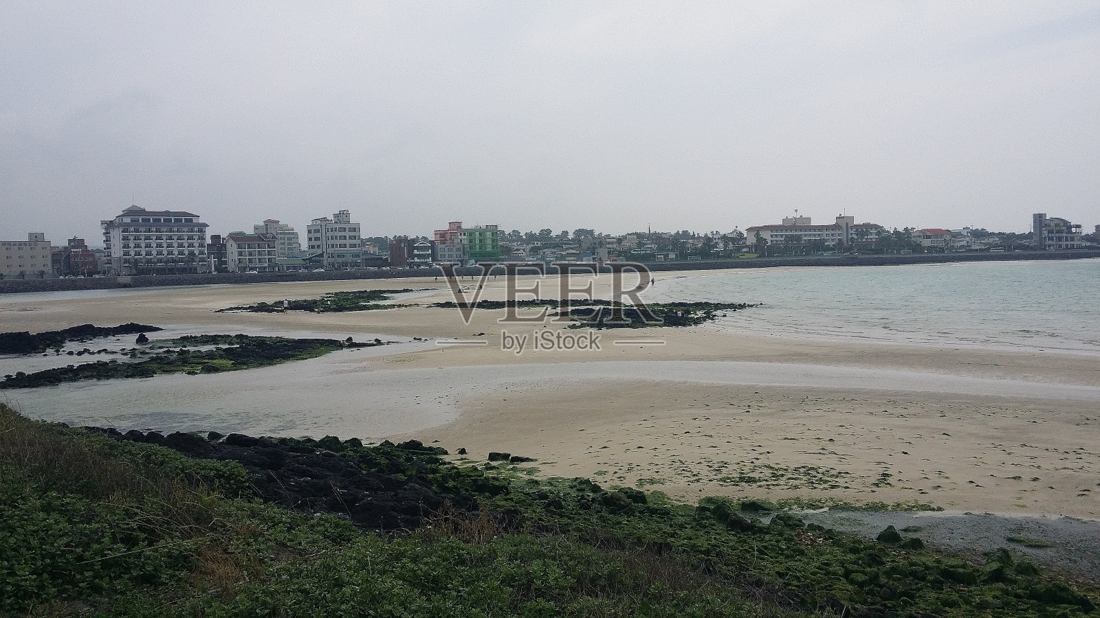 韩国北济州岛的海滩照片摄影图片