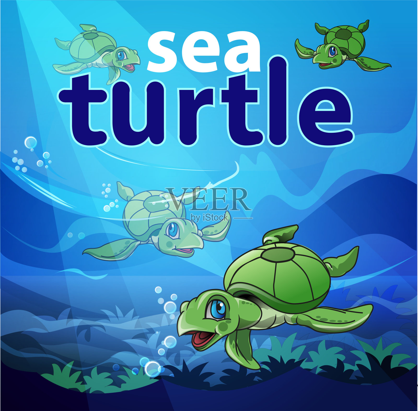 海龟插画图片素材