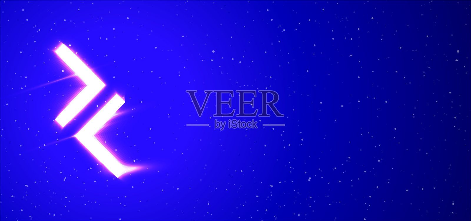 左右箭头唯一的超级发光霓虹灯矢量。光爆裂。插画图片素材