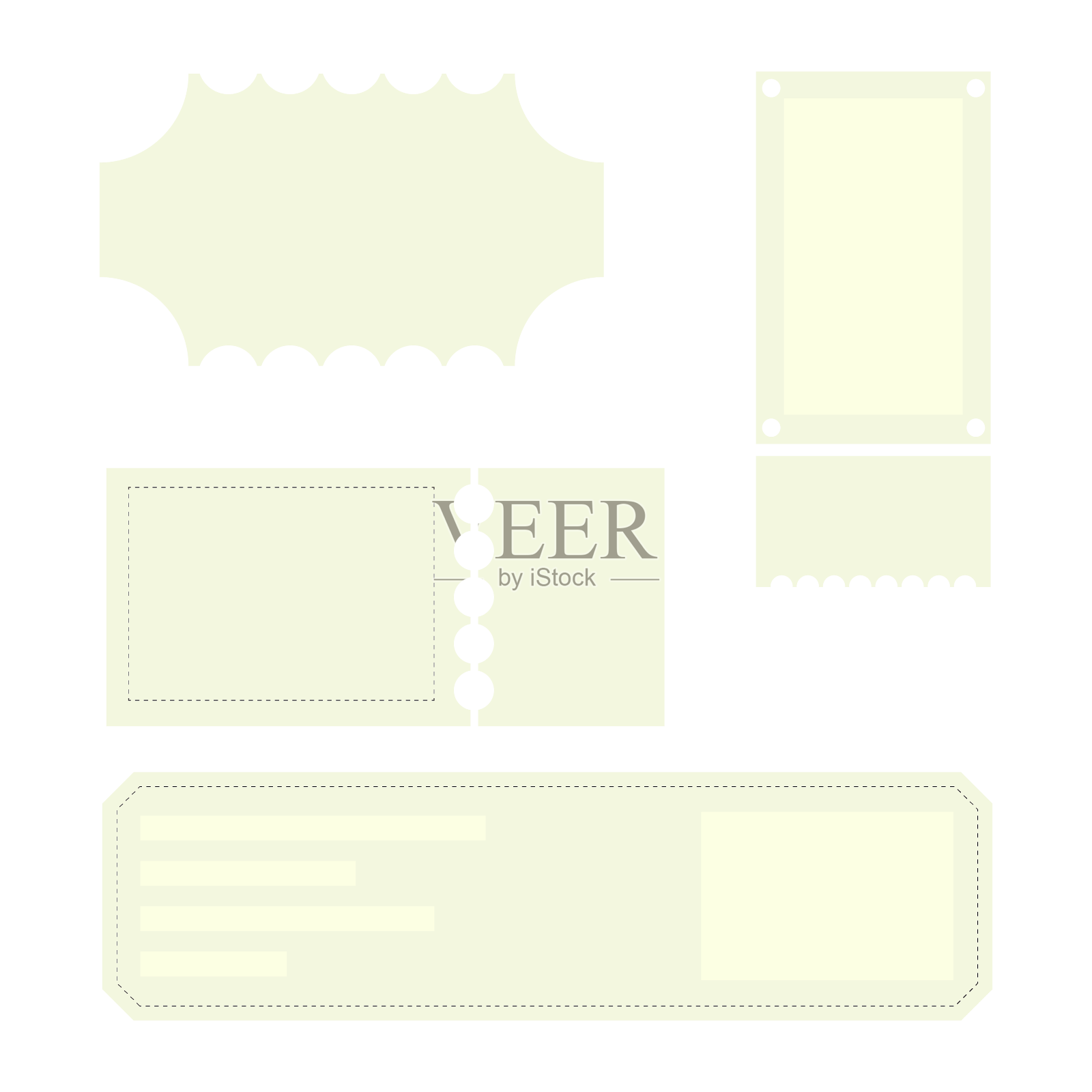 票据小票发票设计元素图片