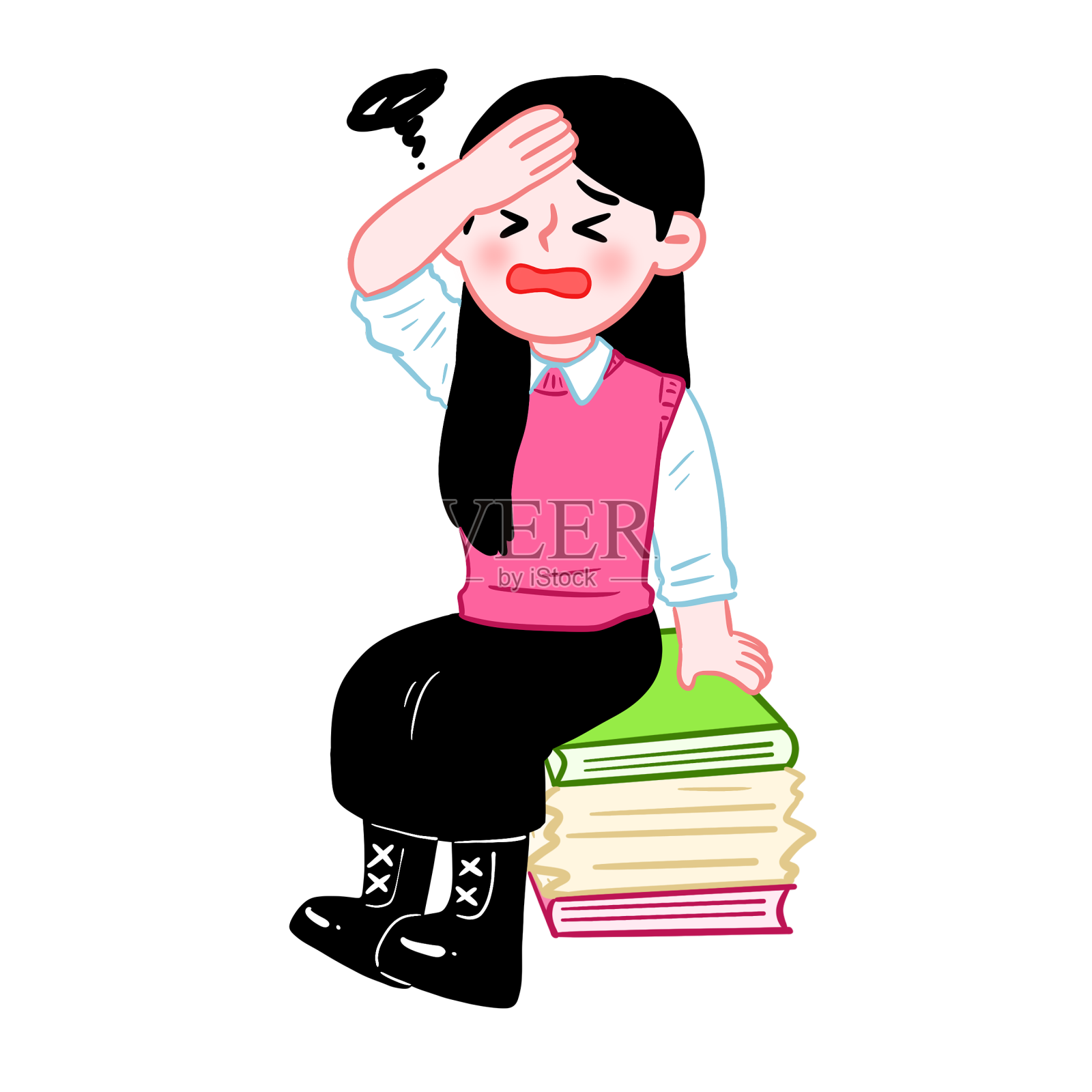 年底kpi压力设计元素图片