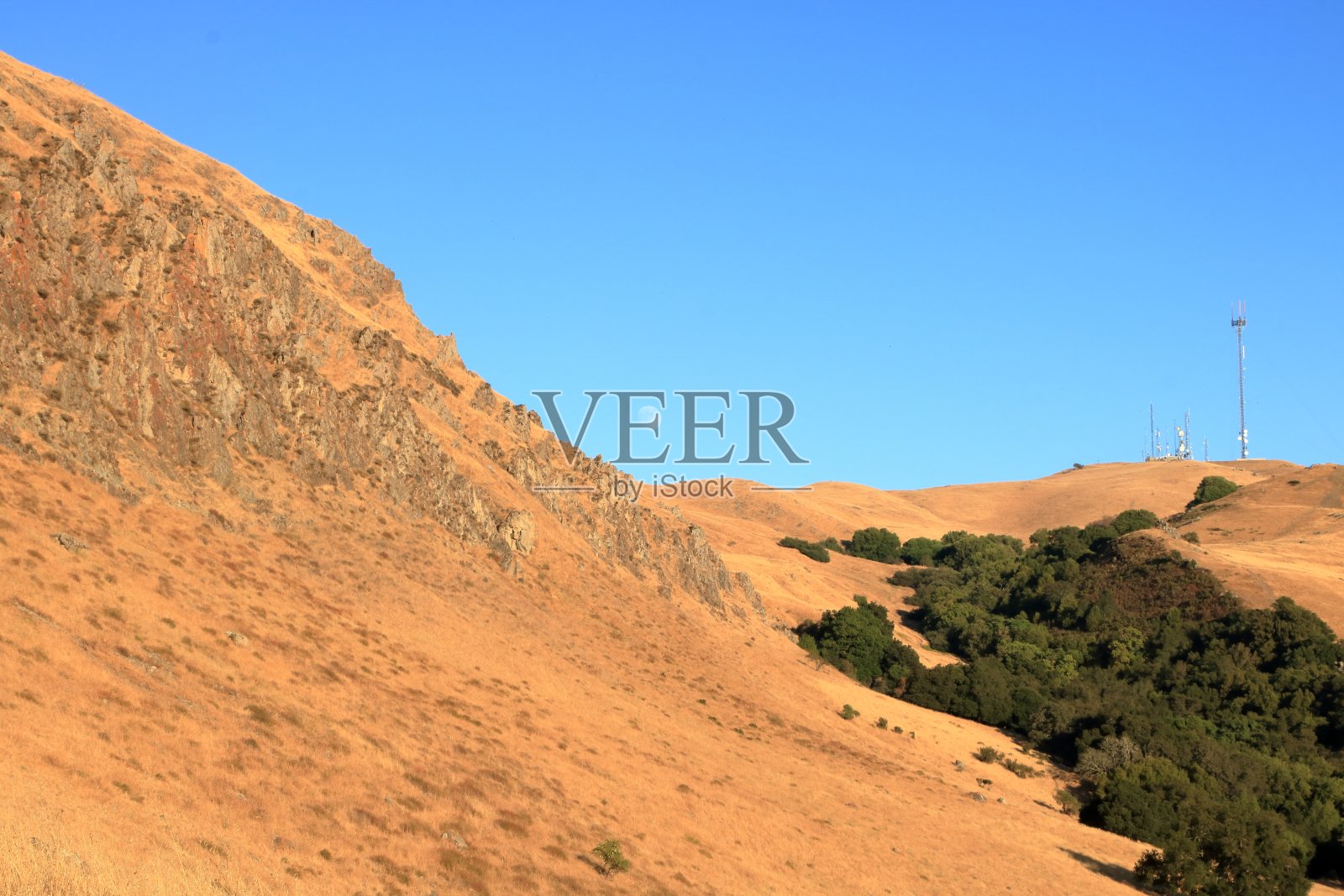 加州弗里蒙特Mission Peak的月升照片摄影图片