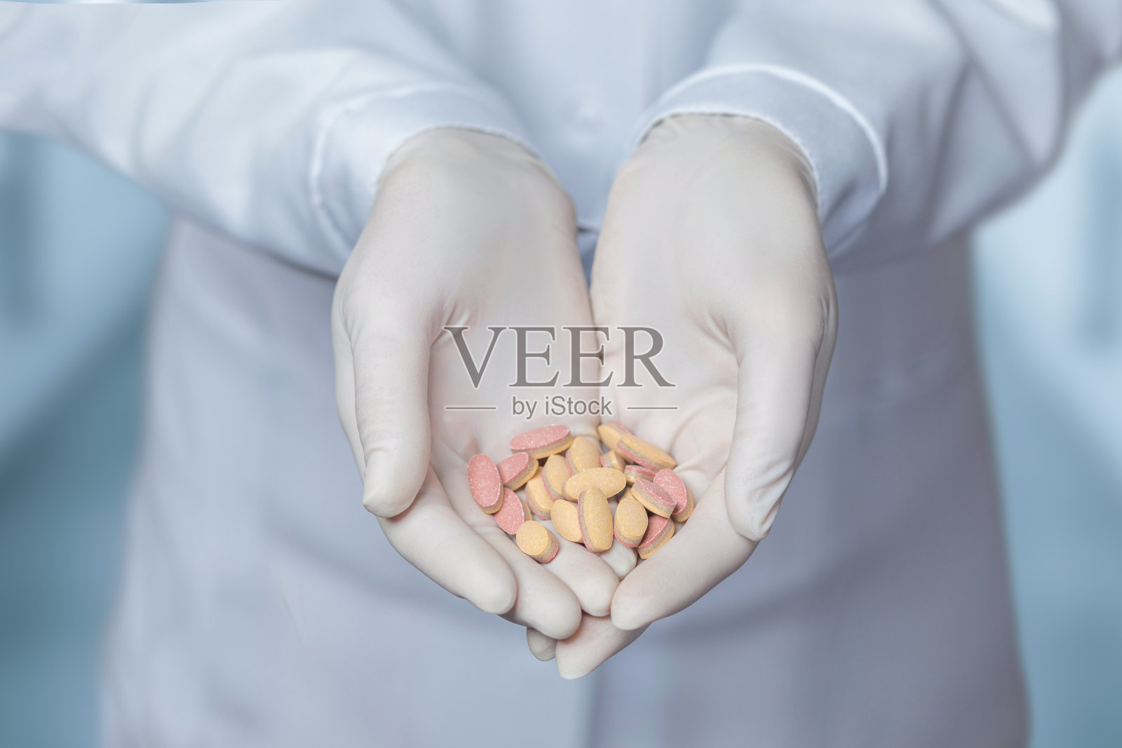 药物治疗的概念。照片摄影图片