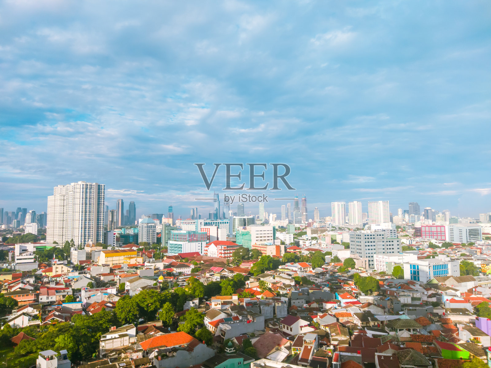 印度尼西亚的首都雅加达，照片摄影图片