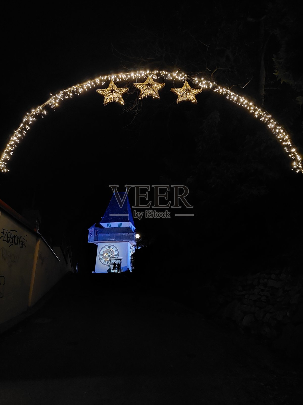 格拉茨著名的修斯伯格照片摄影图片