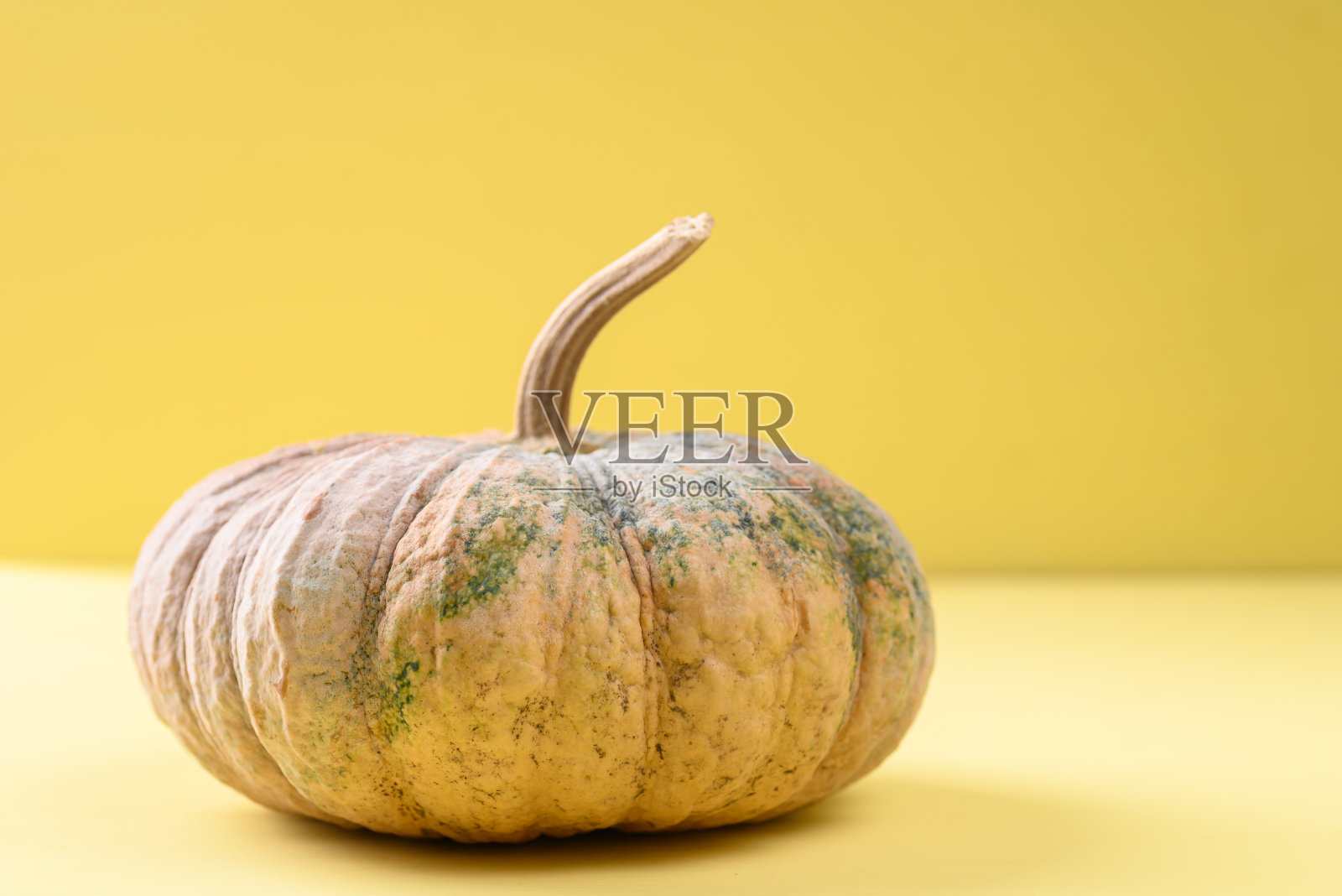 黄色背景的亚洲南瓜照片摄影图片