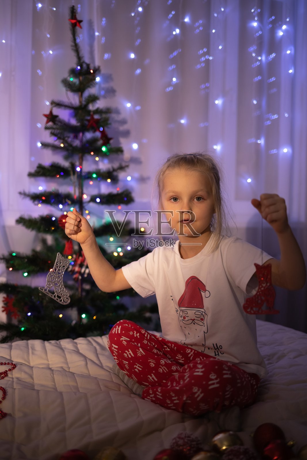 圣诞树装饰品照片摄影图片