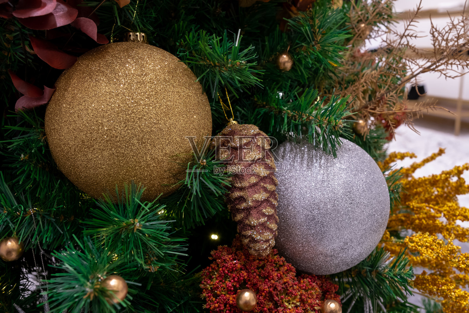 圣诞饰品照片摄影图片