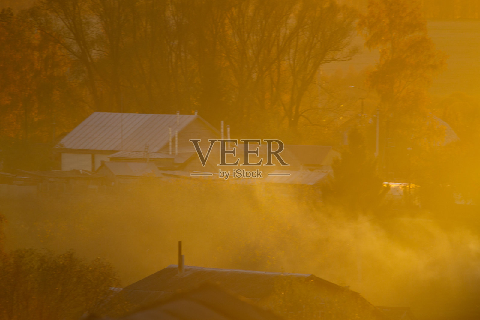 秋天的乡村景色照片摄影图片