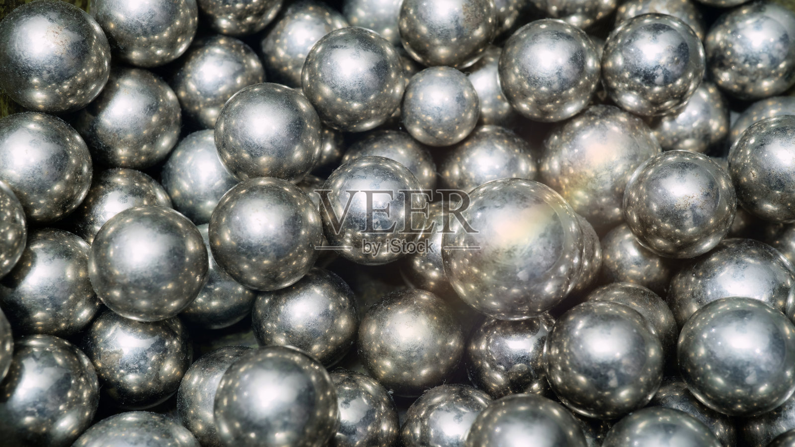 金属钢轴承球组照片摄影图片
