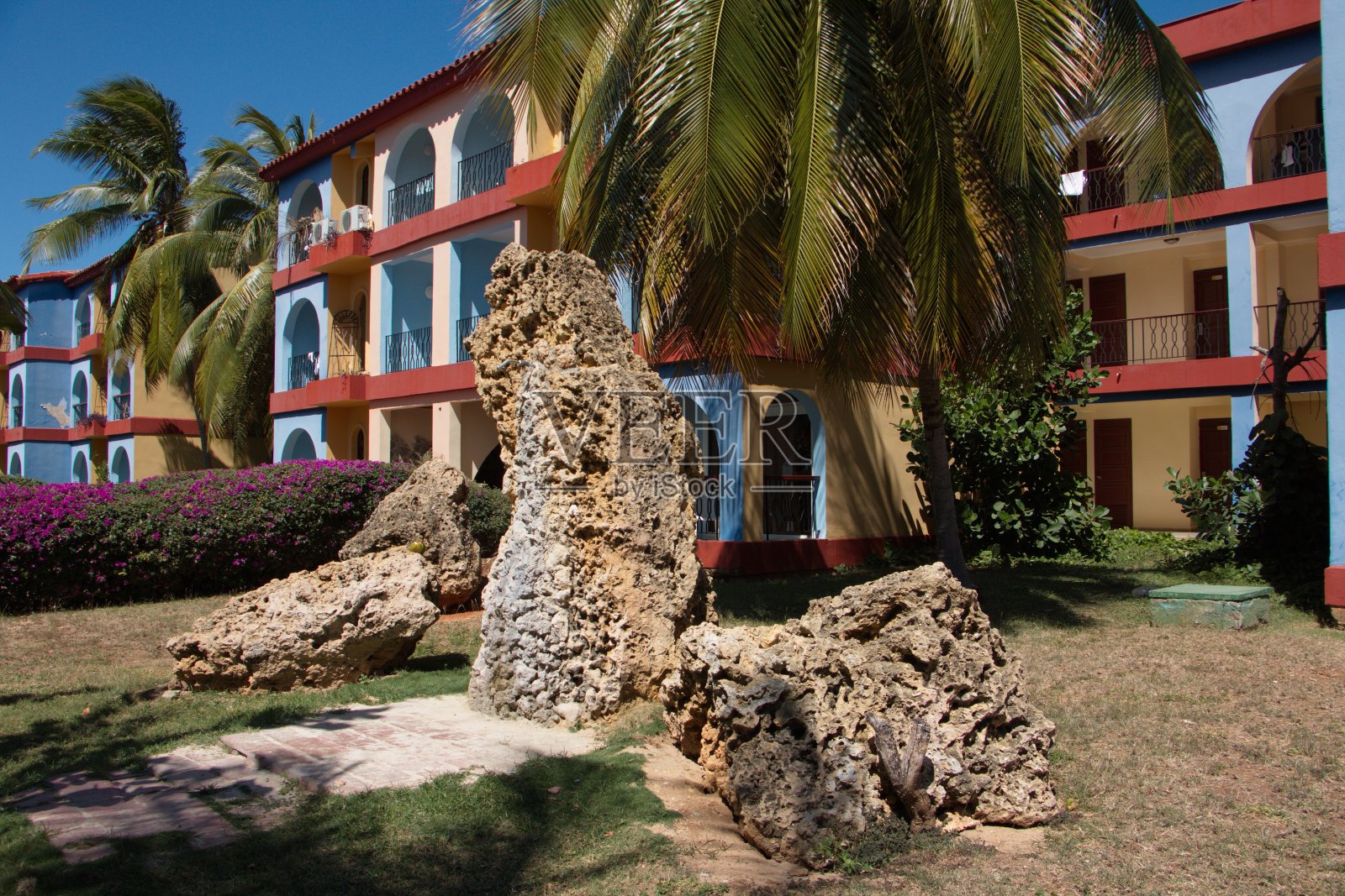 酒店在普拉亚安孔附近的古巴，加勒比，拉丁美洲照片摄影图片