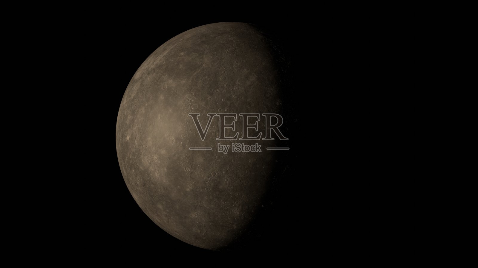 水星旋转。照片摄影图片