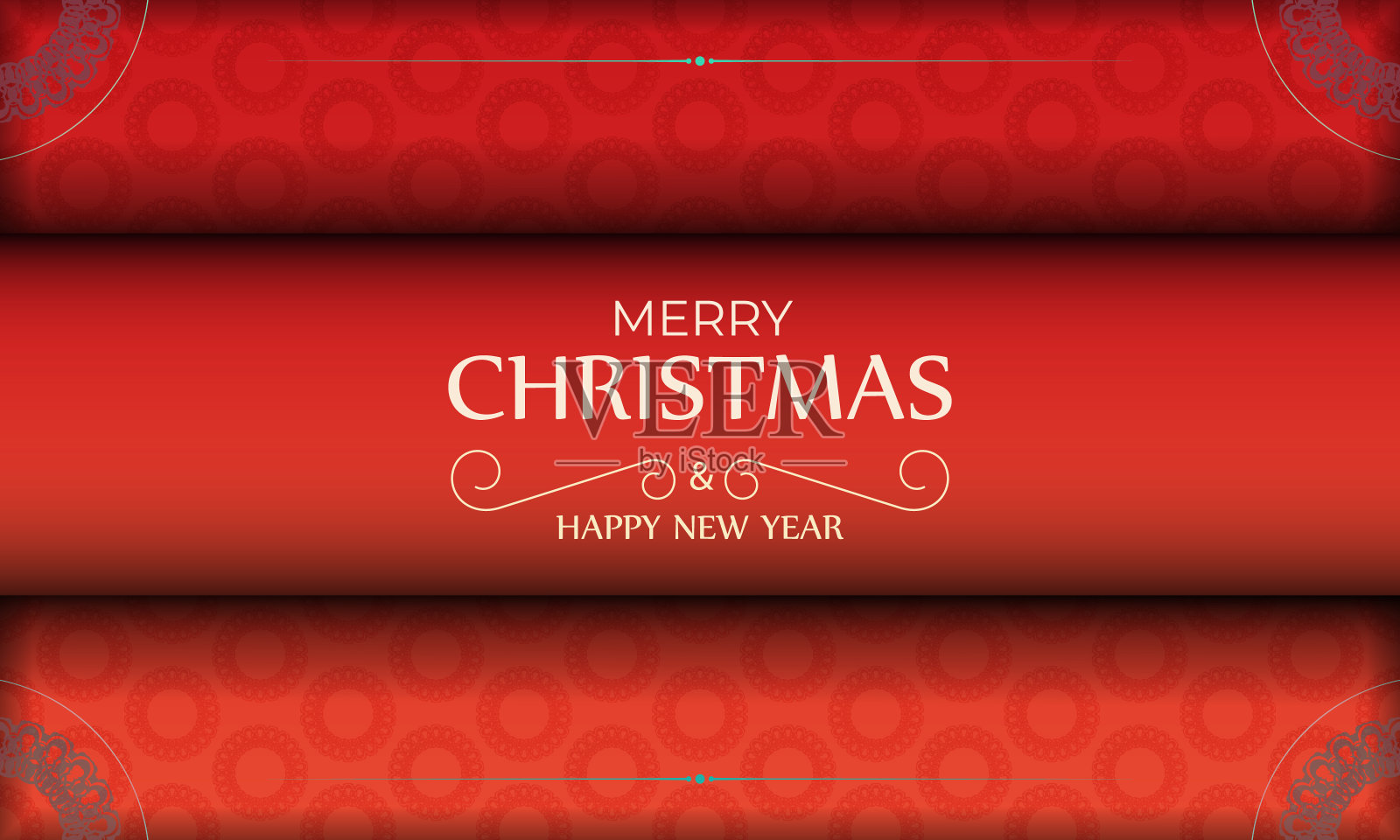 贺卡模板圣诞快乐，新年快乐。红色配上冬天的紫红色装饰设计模板素材