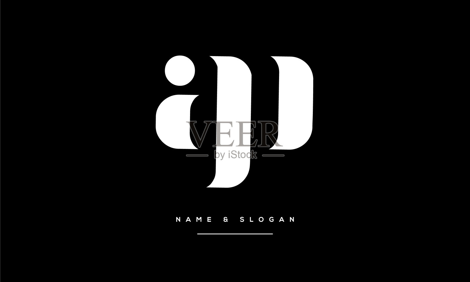 美国AP,PA抽象字母标志组合插画图片素材