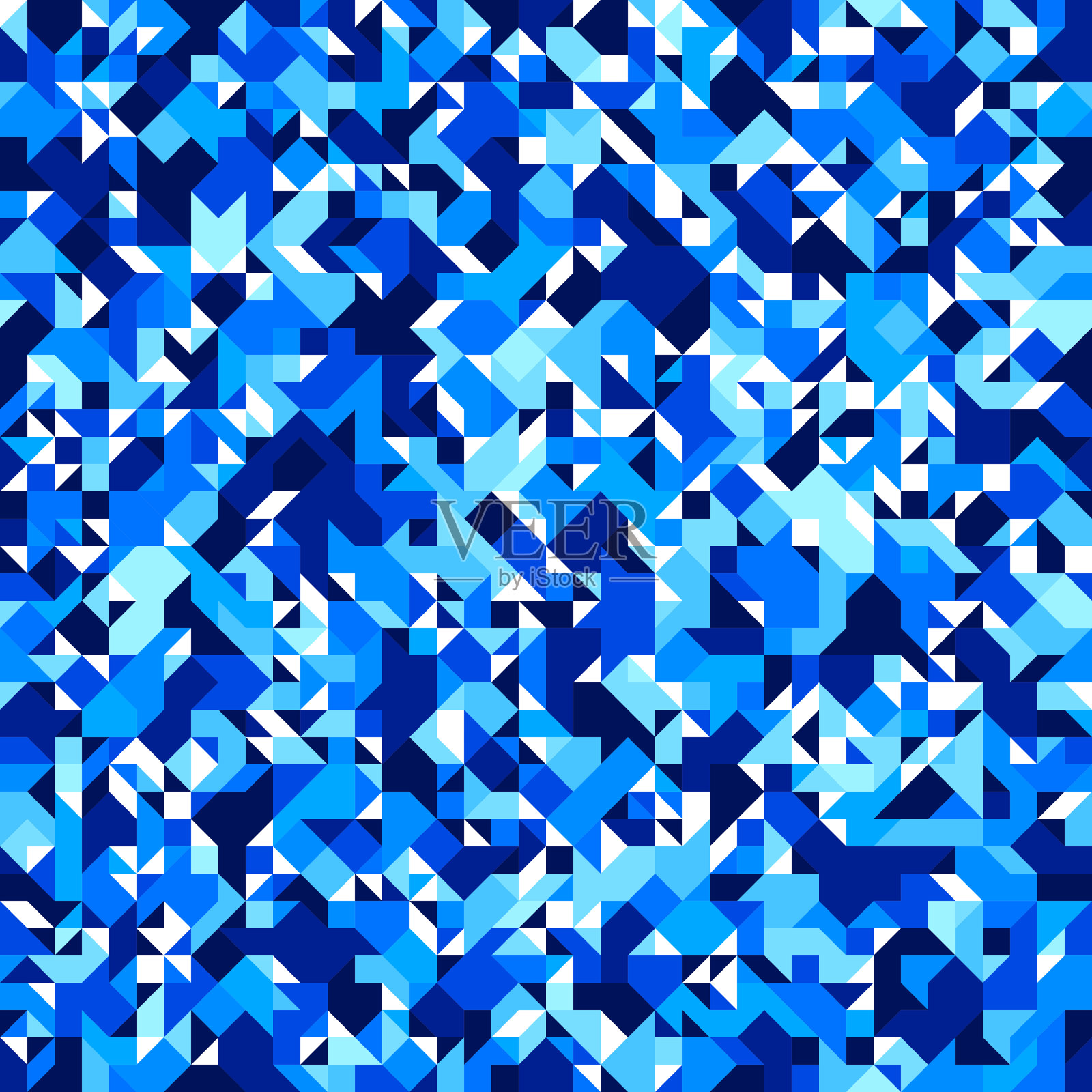 几何马赛克矢量无缝模式，混沌抽象背景墙纸，包装纸或网站背景。插画图片素材