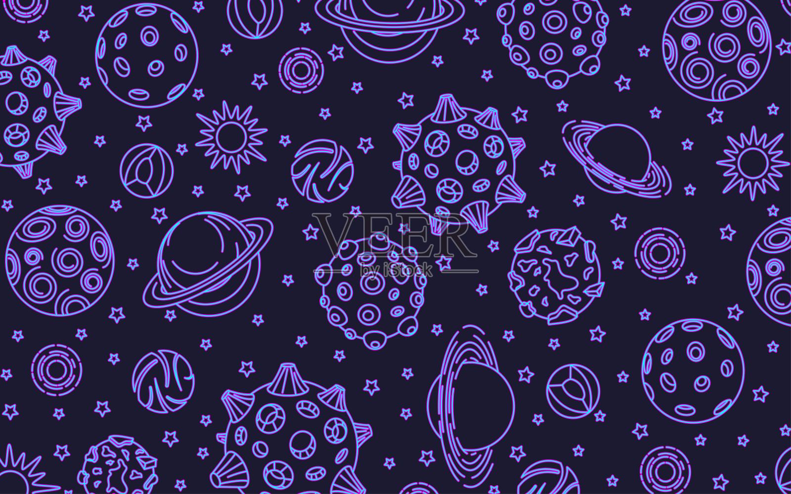 空间。样本。抽象。插画图片素材