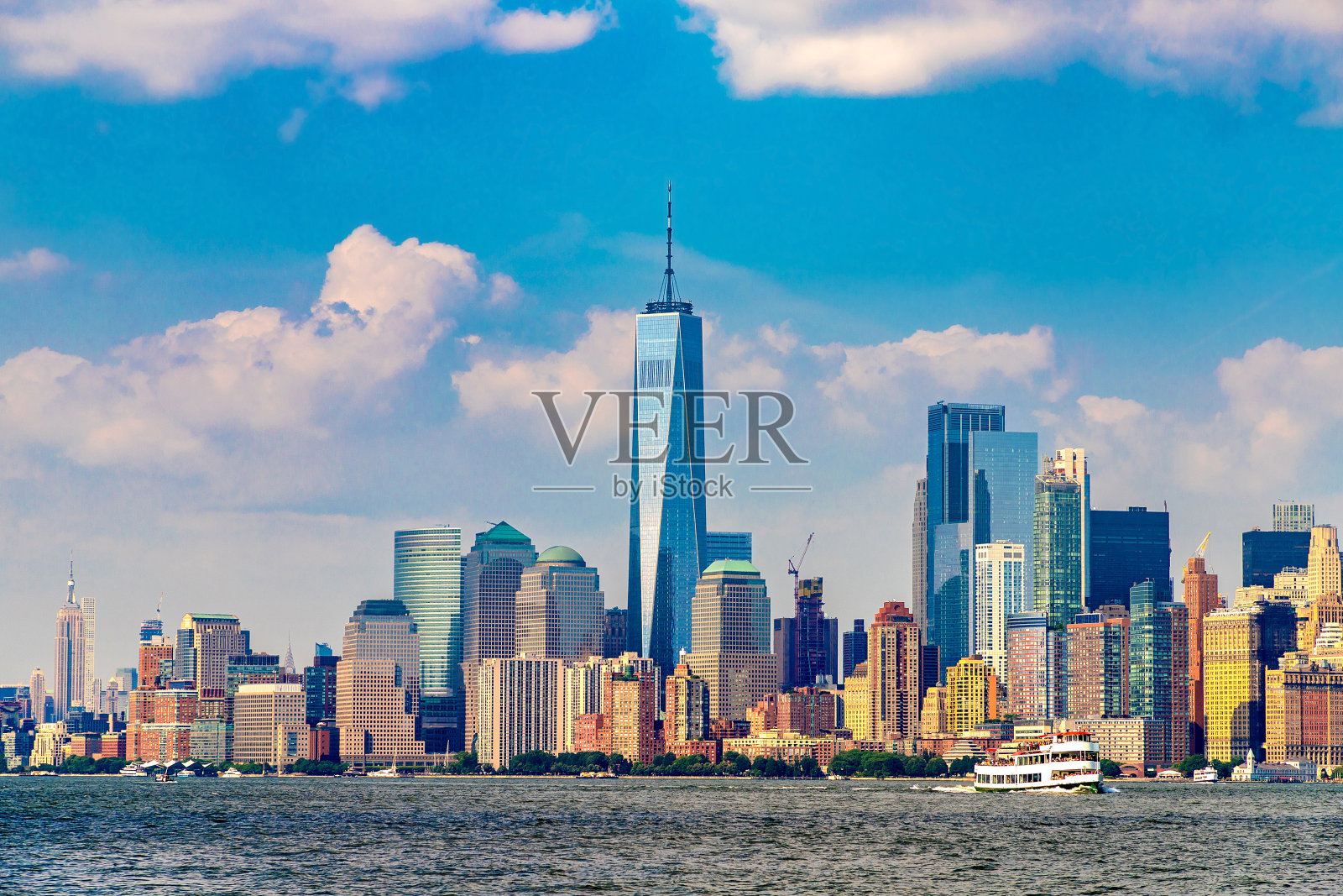 纽约曼哈顿的城市景观照片摄影图片