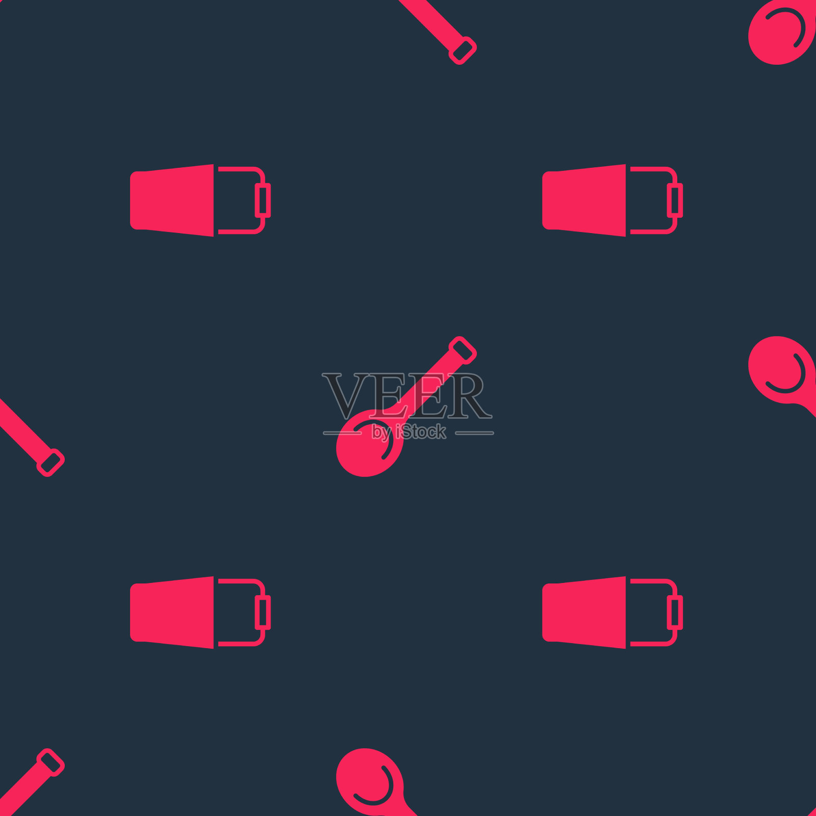 将蒸桶和钢包设置成无缝模式图标素材